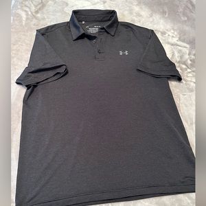 Men’s Under Armour “The Playoff Polo” Size Large, Dark Grey